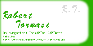 robert tormasi business card